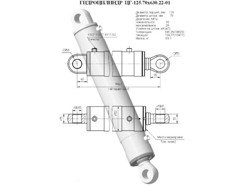 ЦГ-125.70х630.22-01
