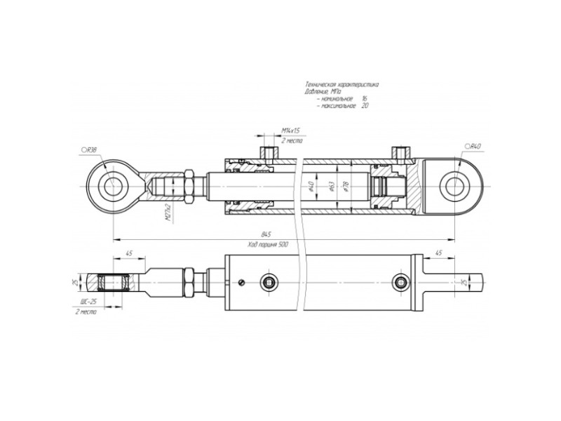 ЦГ-63.40х500.11-01