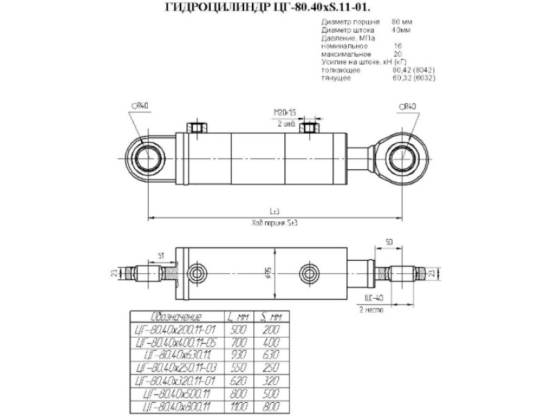 ЦГ-80.40х500.11